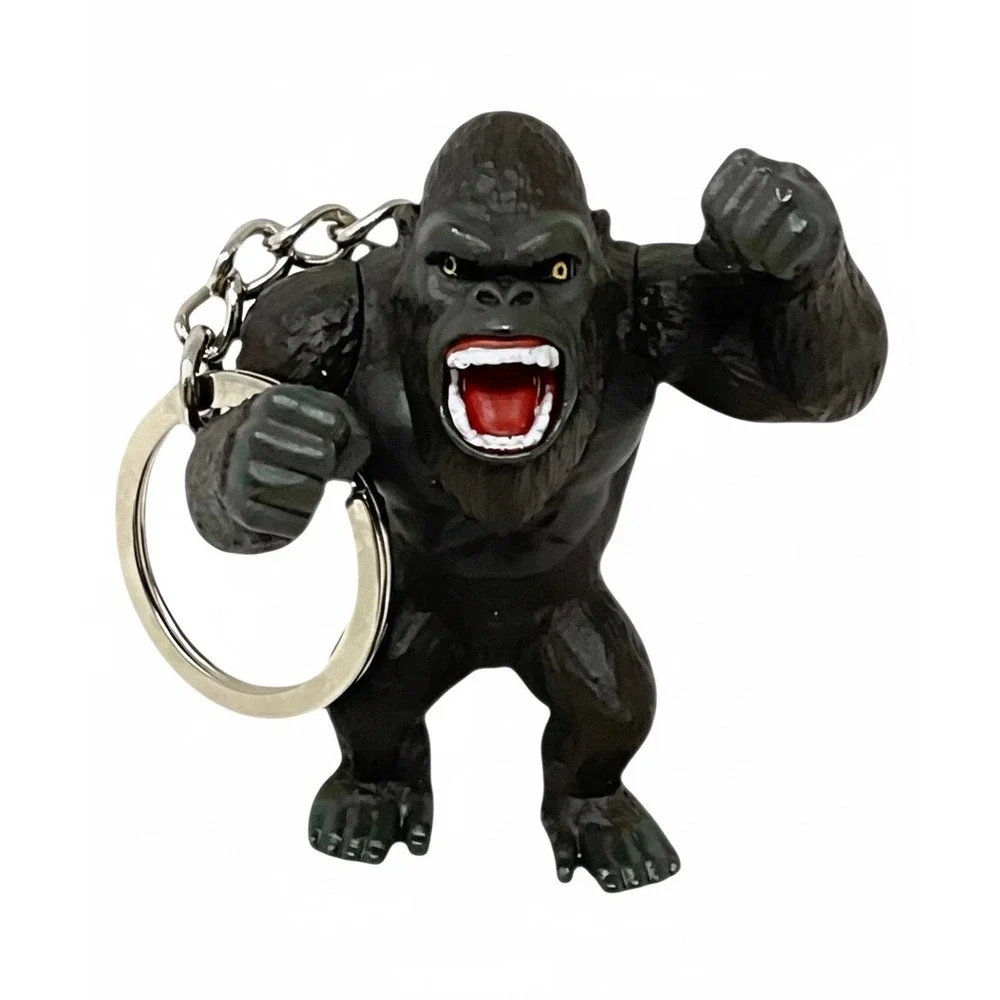 Jada Toys King Kong‎ Keychain Black Gorilla Figure Fierce Pose Collectible